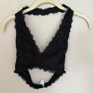 Rush Elegant Black Lace Bralette